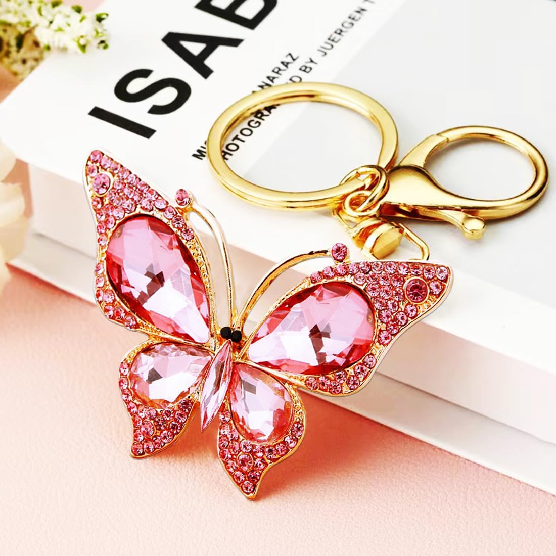Pink Christmas Ornaments, Butterfly Ornament, Cute Ornaments for Girls