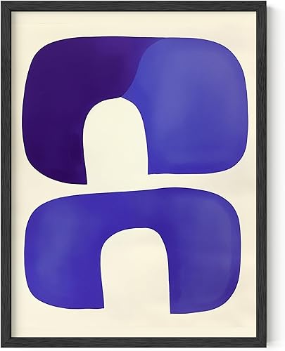 Miniatura 131 de HAUS AND HUES Arte abstracto moderno para pared, arte de sala de estar azul y verde, obra de arte moderna para paredes, imagen minimalista para sala