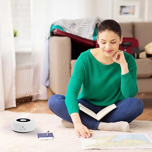 Miniatura 7 de XLEADER SoundAngel - Altavoz Bluetooth A8, blanco, 15 horas de reproducción de música, funda impermeable, cable de audio de 0.138 in, cable de carga