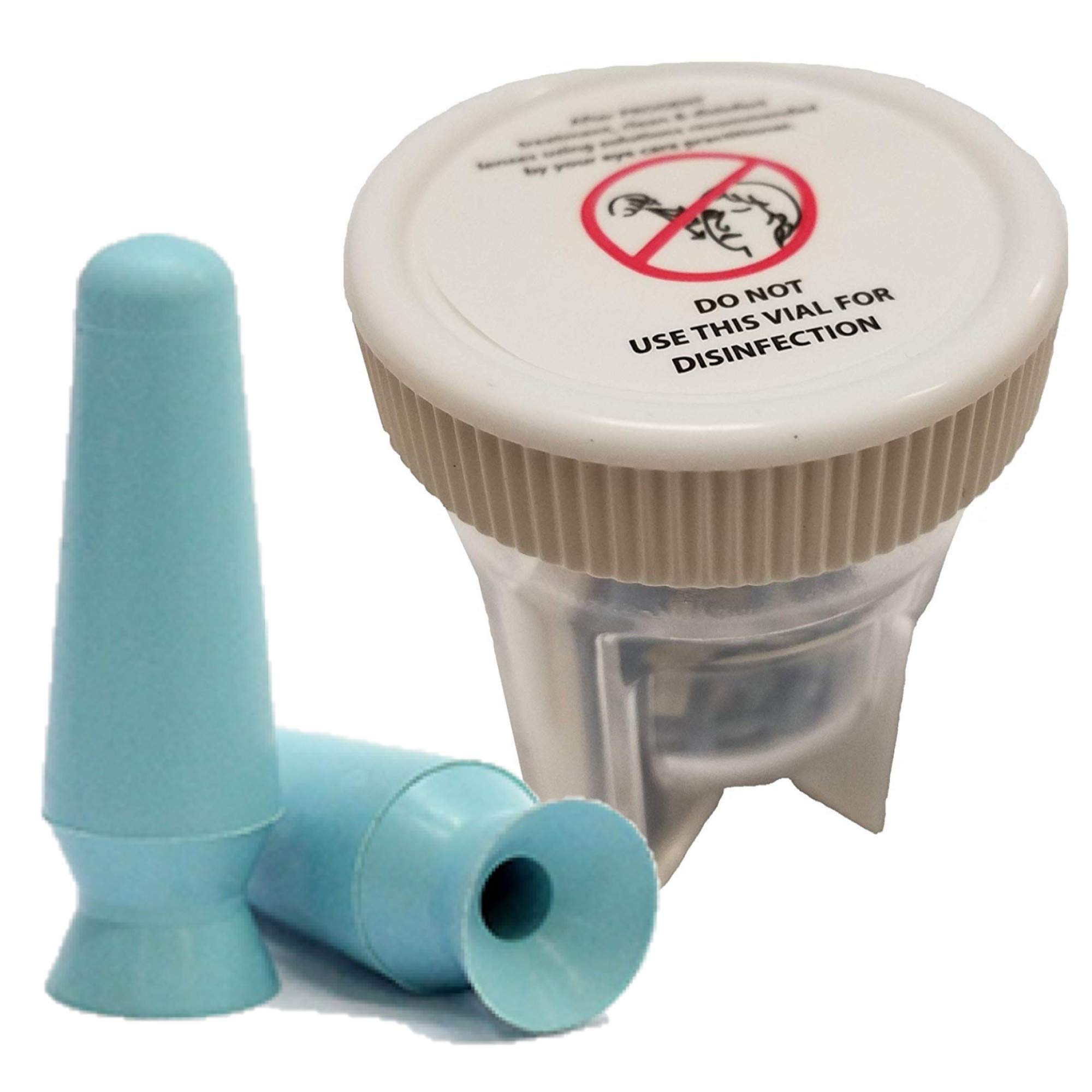 Menicon Progent Large Diameter (Scleral) Lens Case (11 mm to 23 mm) and DMV Scleral Cup Large Contact Lens Remover-Inserter, Bundle of 2 Items