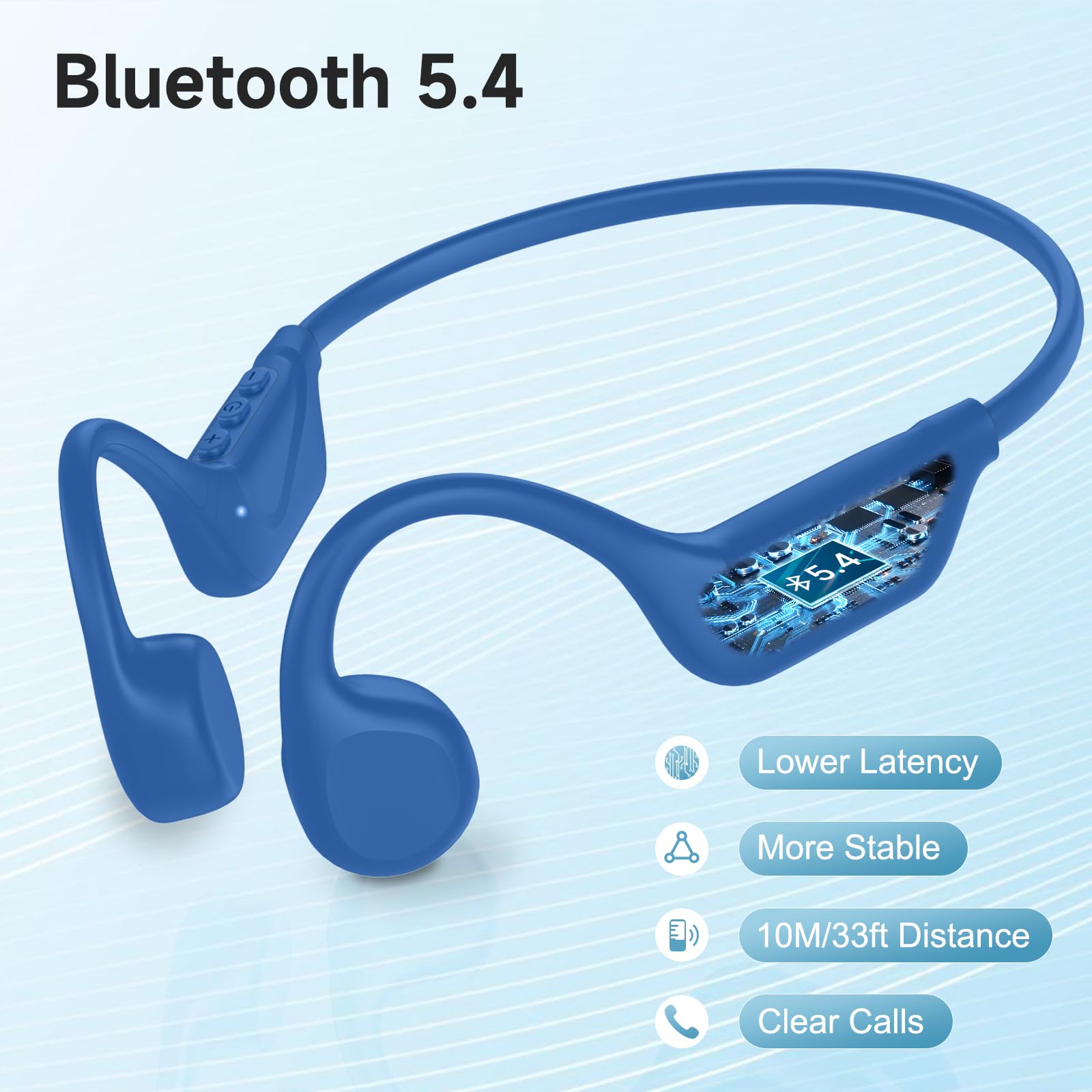 Casque Conduction Osseuse Open Ear Bluetooth Sans Fil Sport Ipx7 Waterproof And Sweatproof
