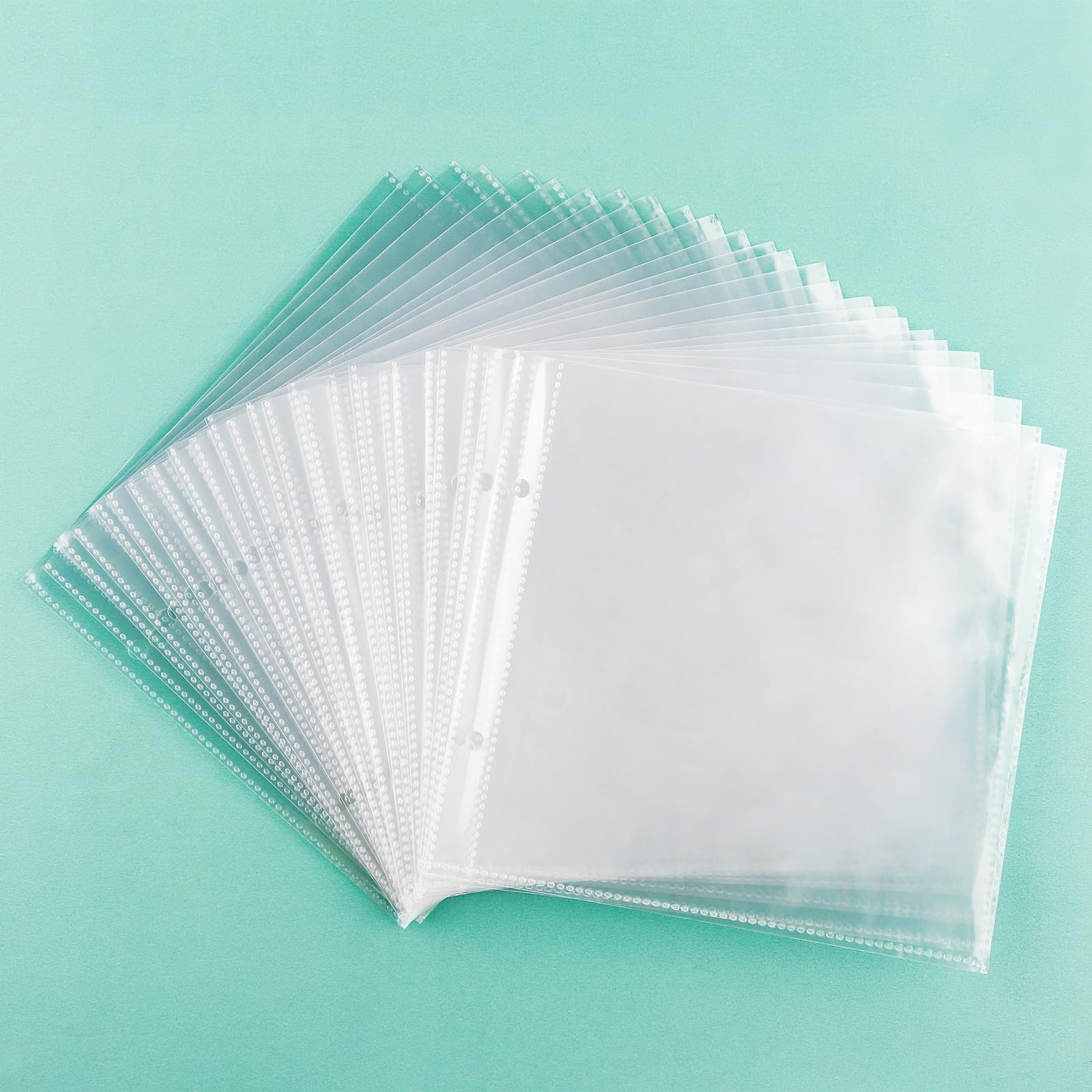 150Pages Clear Inner Storage Bags for Storage 6"X6 Stencils Die Cuts and Stamps,2 Pockets Per Page can Fit More Stencils Organizer Scrapbooking Storage Folder Organizer