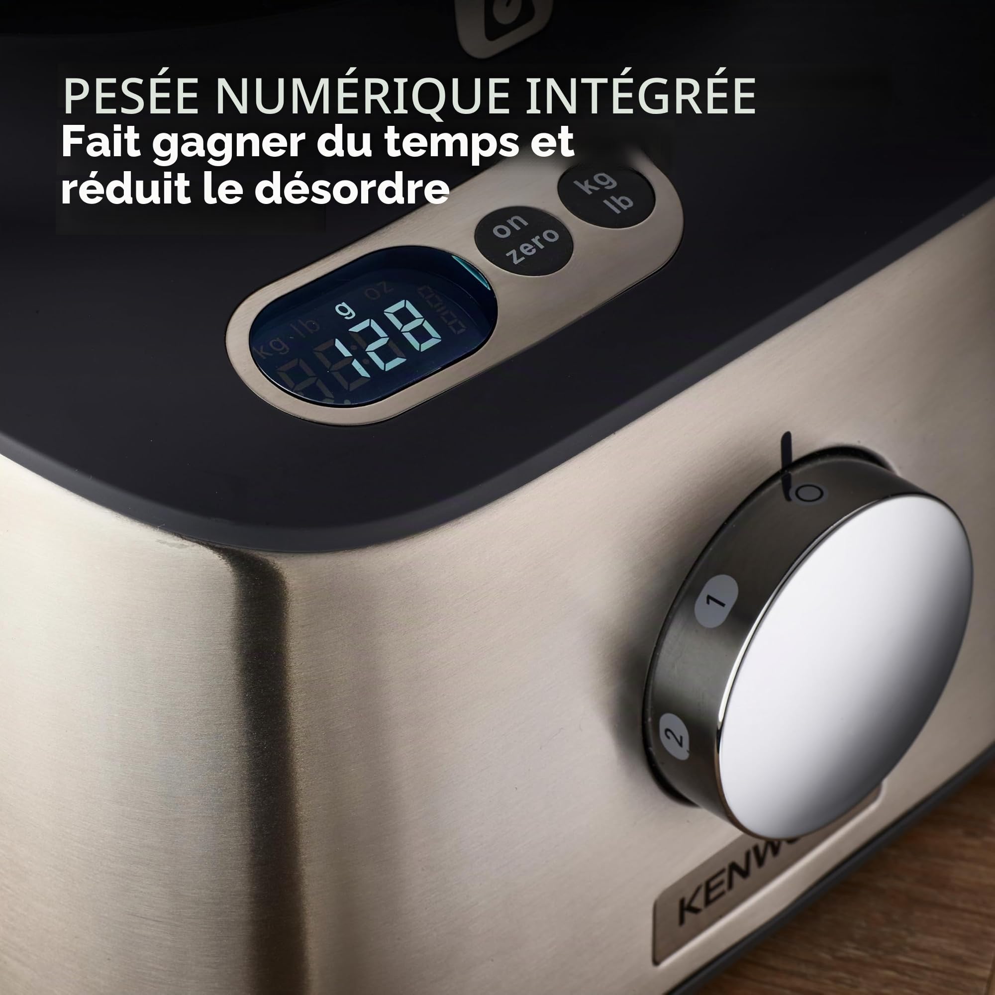 Kenwood Multipro Compact + FDM315SS Robot de cuisine compact, 2,1 l, balance intégrée, couteau en acier inoxydable, 4 disques de travail et 5 autres accessoires, boîtier en métal, 800 W, argenté