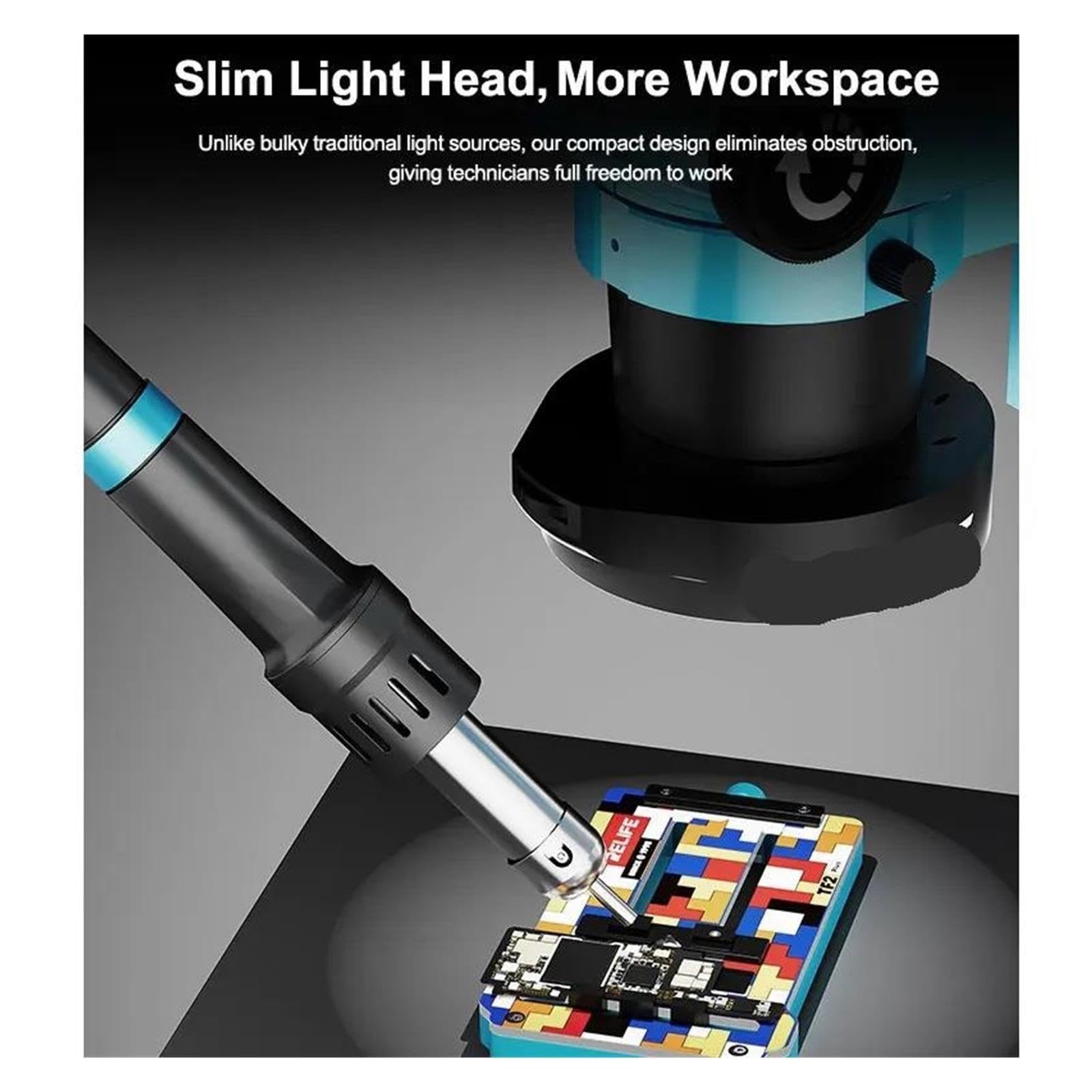 Herramienta de reparación de Fuente de luz de microscopio Ajustable RL-033E