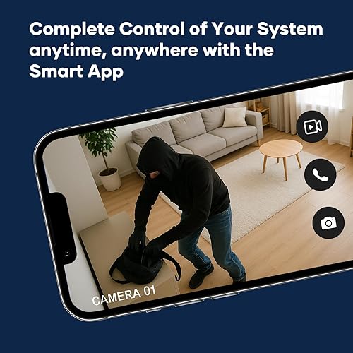 Miniatura 6 de Cámara inteligente DIY, vigilancia HD de 1080p con comunicación de 2 vías, detección de movimiento y visión nocturna, sin factura mensual,