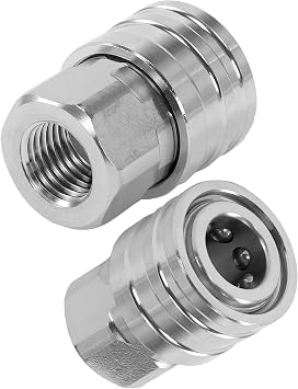 JOEJET Pressure Washer Fittings, 1/4" QC Socket to 1/4" NPT Female Coupler