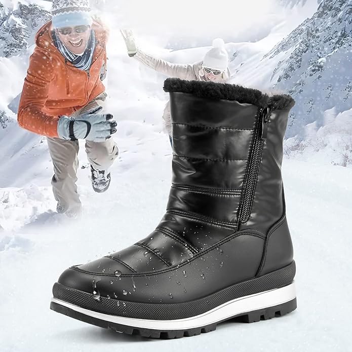 Womens Winter Resistant Outdoor Booties%EF%BC%88Black US6%EF%BC%89