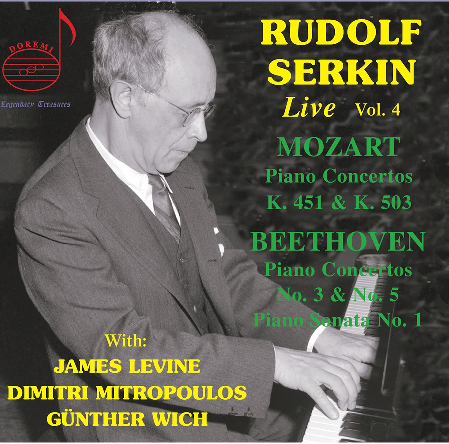 Wolfgan Amadeus Mozart & Ludwing van Beethoven: Piano Concertos with Rudolf Serkin, Vol. 4