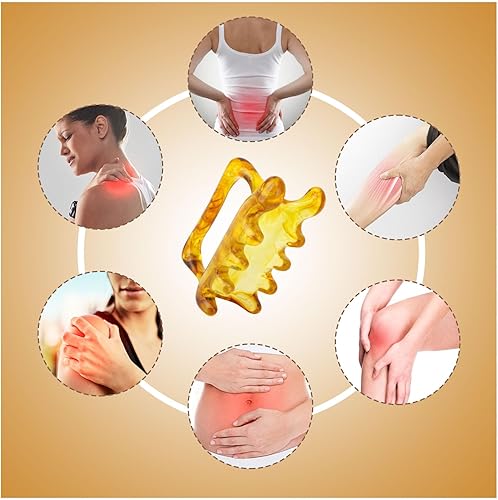 Miniatura 6 de Herramienta de masaje grande para la celulitis, herramienta de masaje de celulitis de resina, masajeador de nudos musculares de mano para relajación