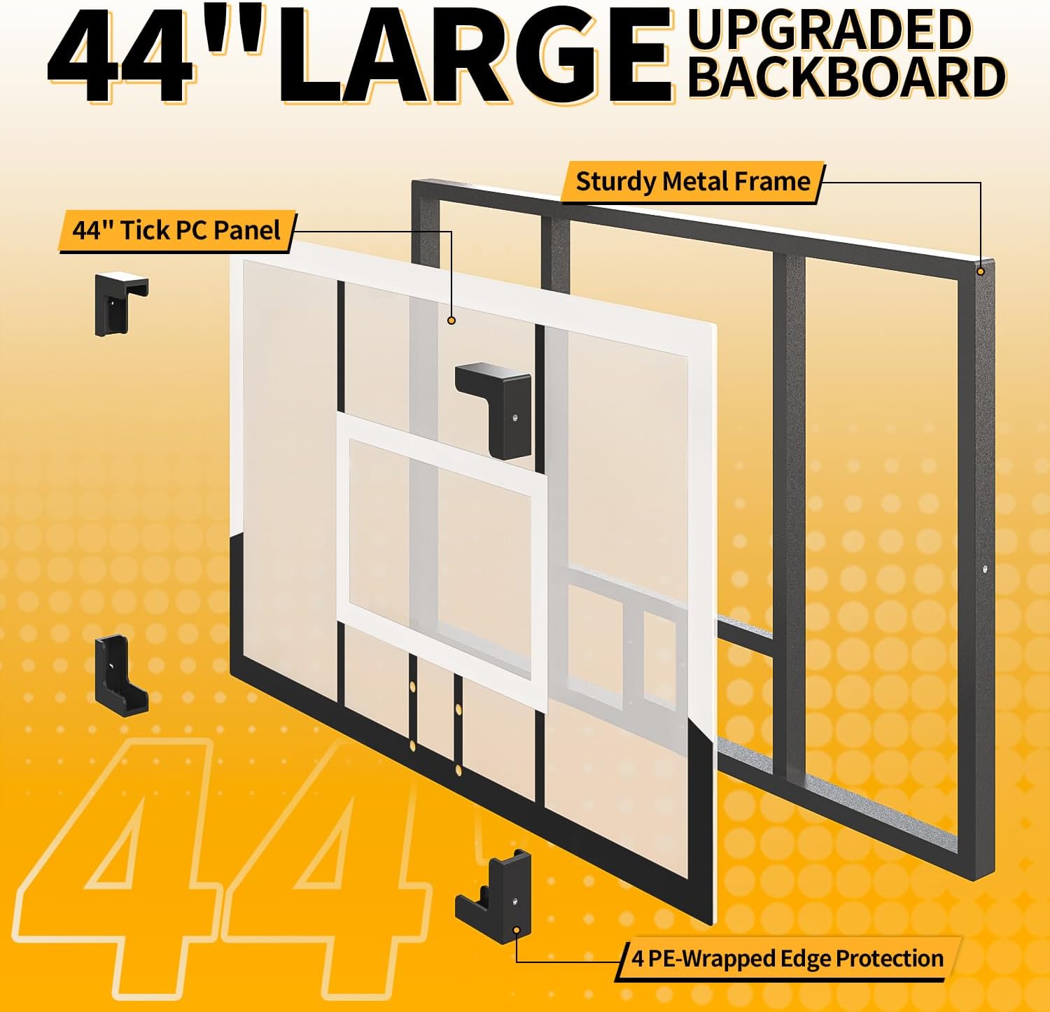 Portable Basketball Hoop 44 Inch Outdoor Backboard, 10FT Height Adjustable Basketball Goal for Teens, Kids and Adults, Play in Yard Park Gym Driveway Indoors