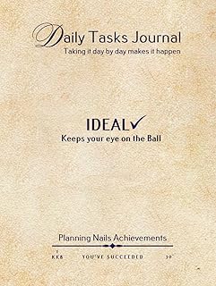IDEAL undated Daily Tasks Journal 8.5 x 11 "Even Better" Toolkit. You'll be surprised at how easy it is to stick with it! ultra-useful and super-friendly: Keeps your eye on the Ball!