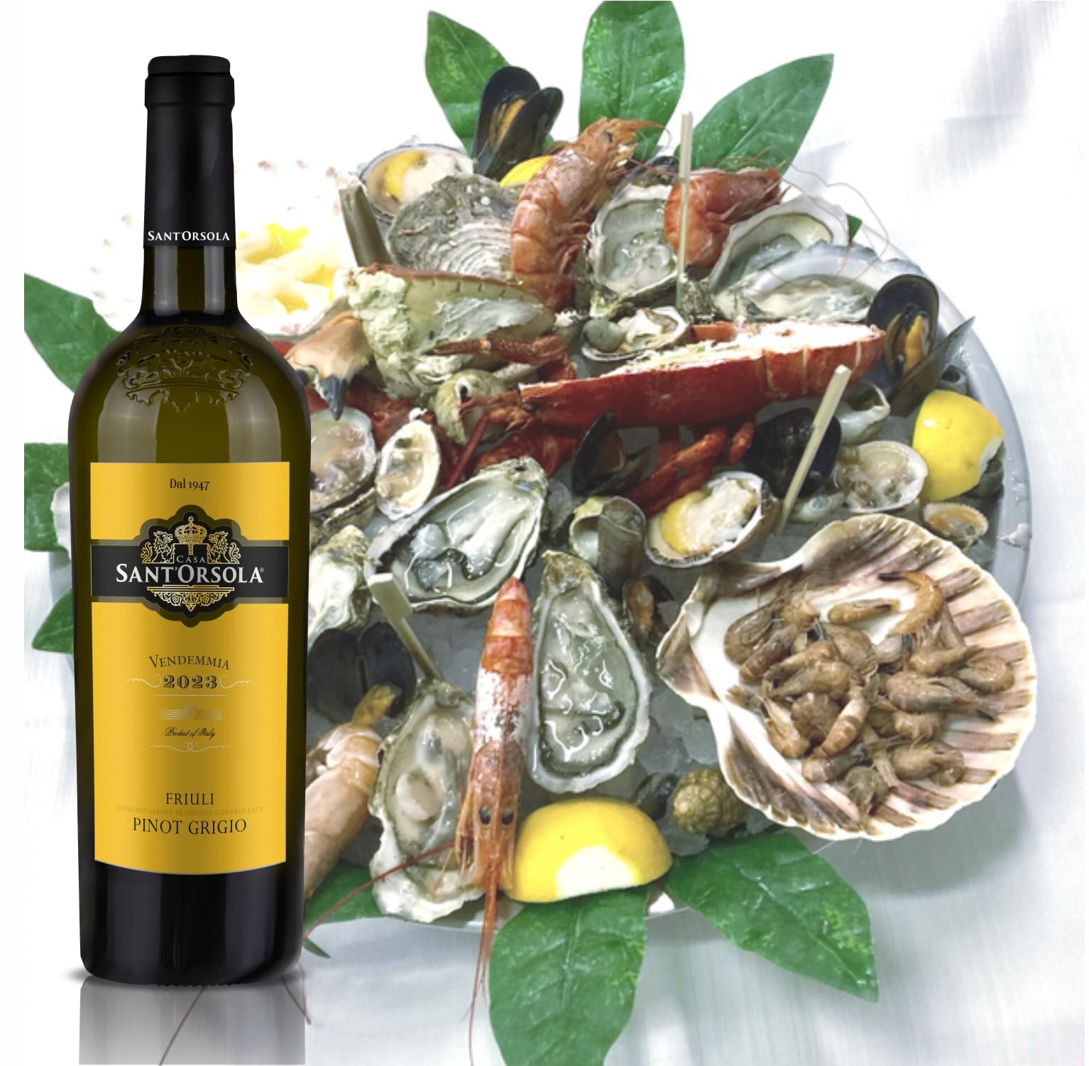 Sant'Orsola Premium Pinot Grigio D.O.C. Friuli Ramato, Vino Rosato Italiano Secco, Sapore Fresco dal Palato Morbido e Rotondo, 6x750 ml