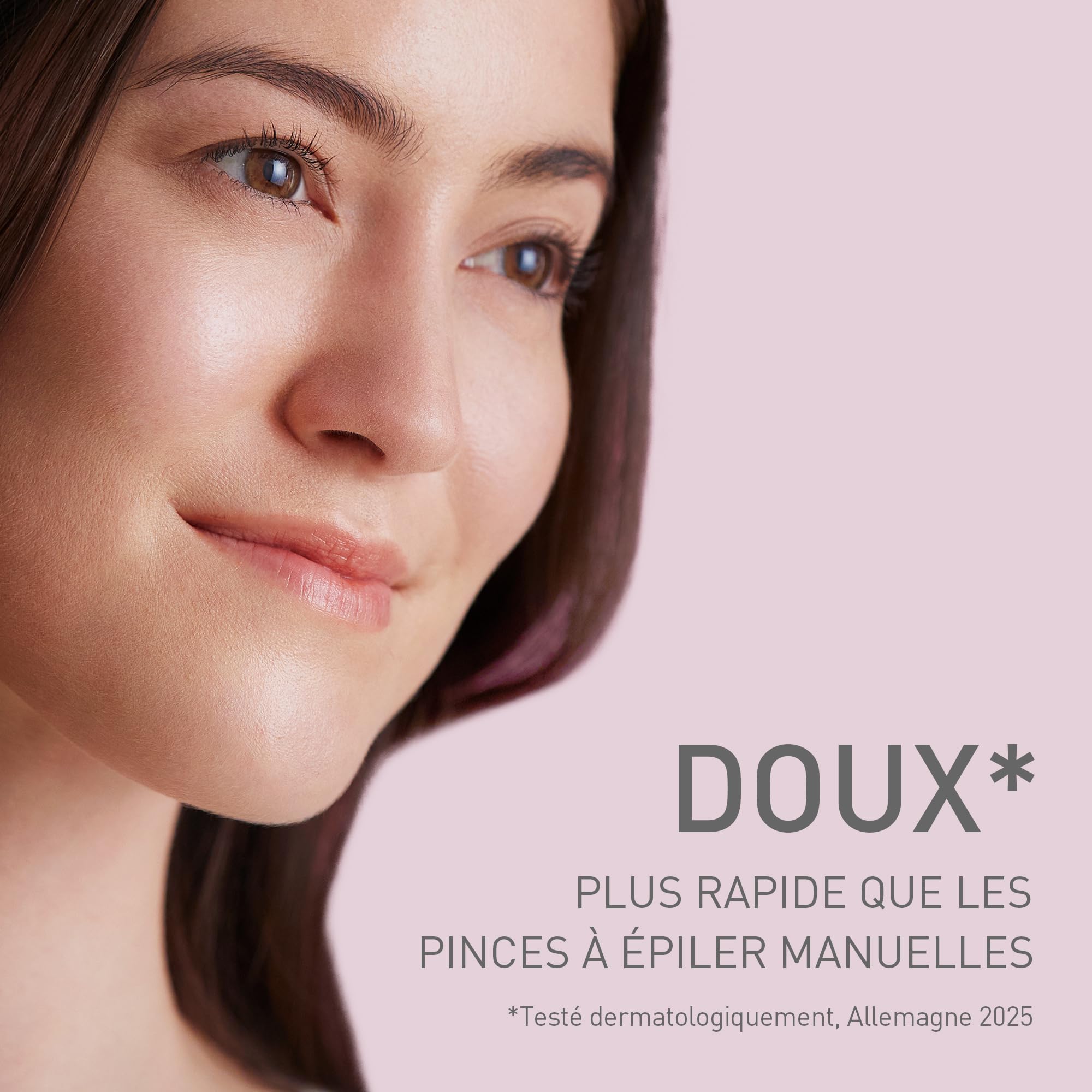 Panasonic ES-EF10-V503 Epilateur Sourcils et Poils du Visage pour Femmes, Épilateur Sourcils, Lumière LED, Design Stylo Compact, Piles AA, Lilas