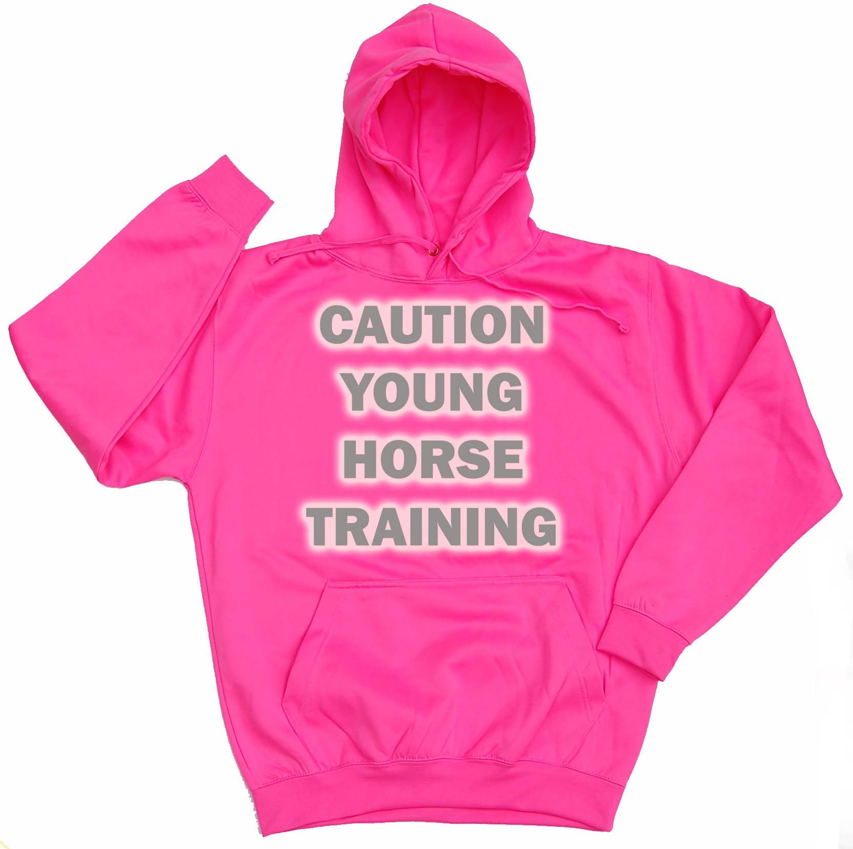 Caution - Young Horse Training High Visibility/Hi Viz Reflective Riding/Hacking Hoodie S M L XL (Various Sizes and Colours)