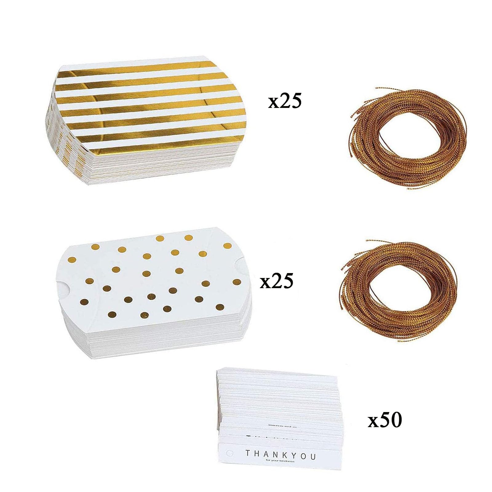 Scatole Regalo A Cuscino - Confezione Da 50 Pezzi Per Dolci, Cioccolatini E Piccoli Regali - Colore Azzurro Chiaro - Foto 3