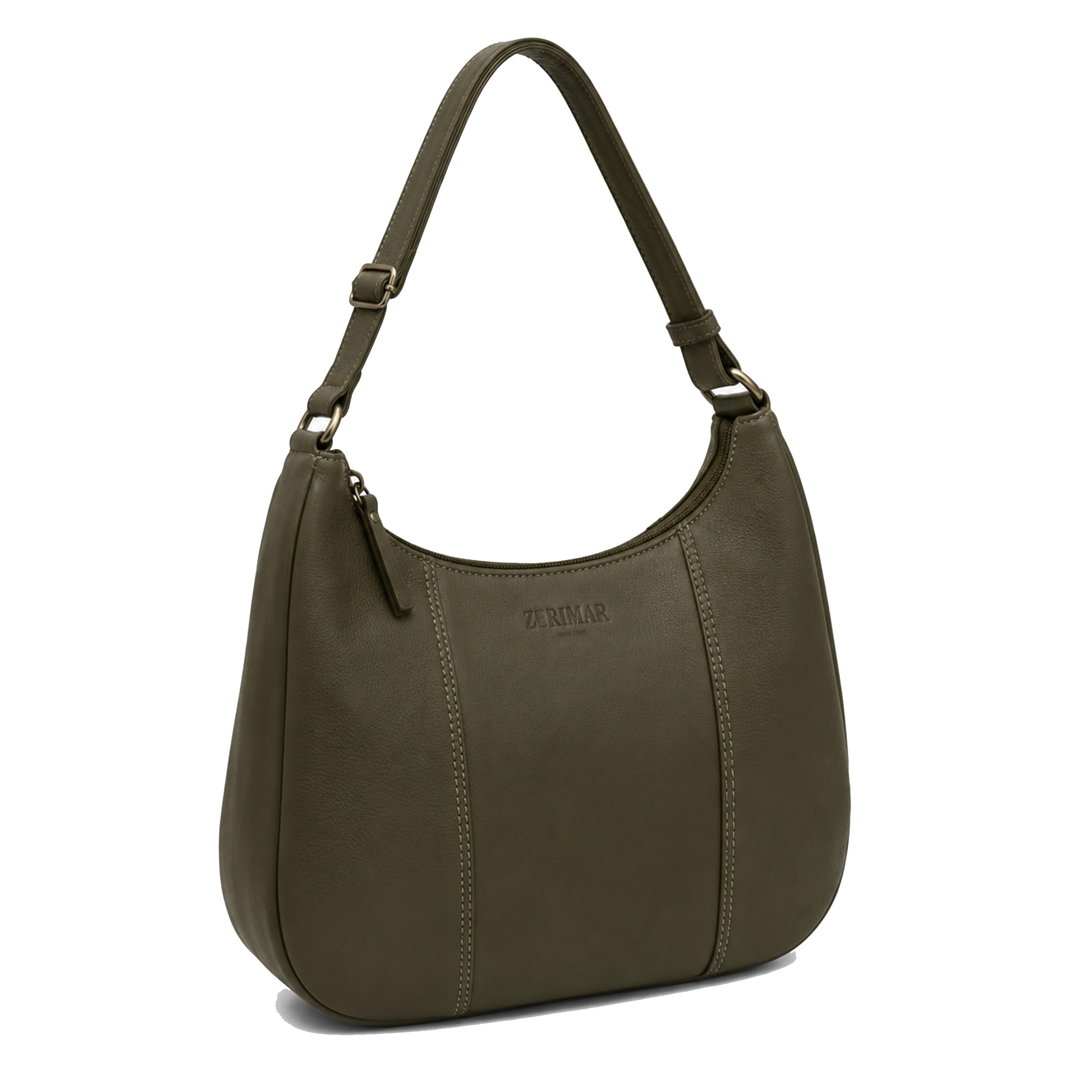 Zerimar | Bolso cuero autentico para mujer estilo casual | Mujer bolso piel natural con múltiples compartimentos | Ideal para uso diario