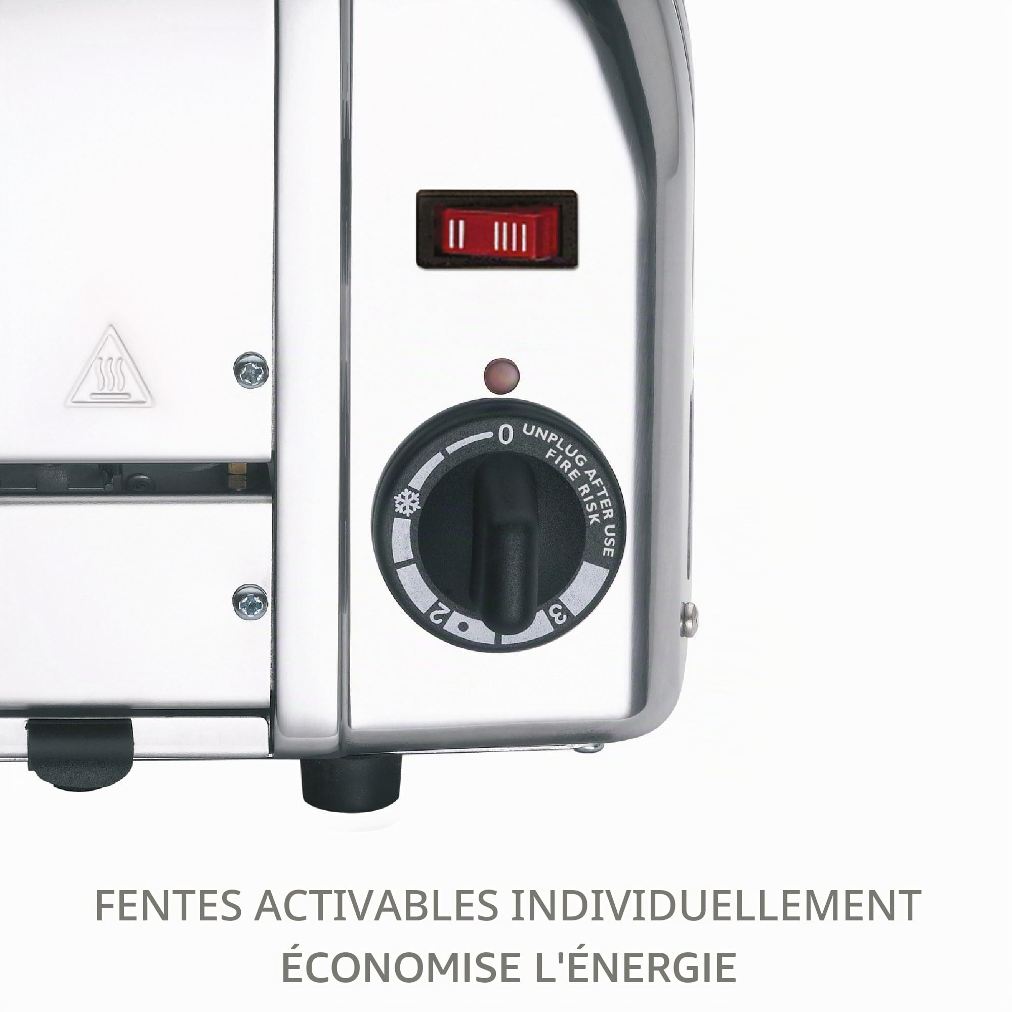 Grille-pains 4 Fentes 2200w Inox - 40365