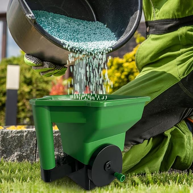 Handheld Spreader for Lawns | Hand-Powered Spreader | Handheld Lawn Spreaders for Grass Seed, Fertilizer, Salt, Ice Melt miniatura 9