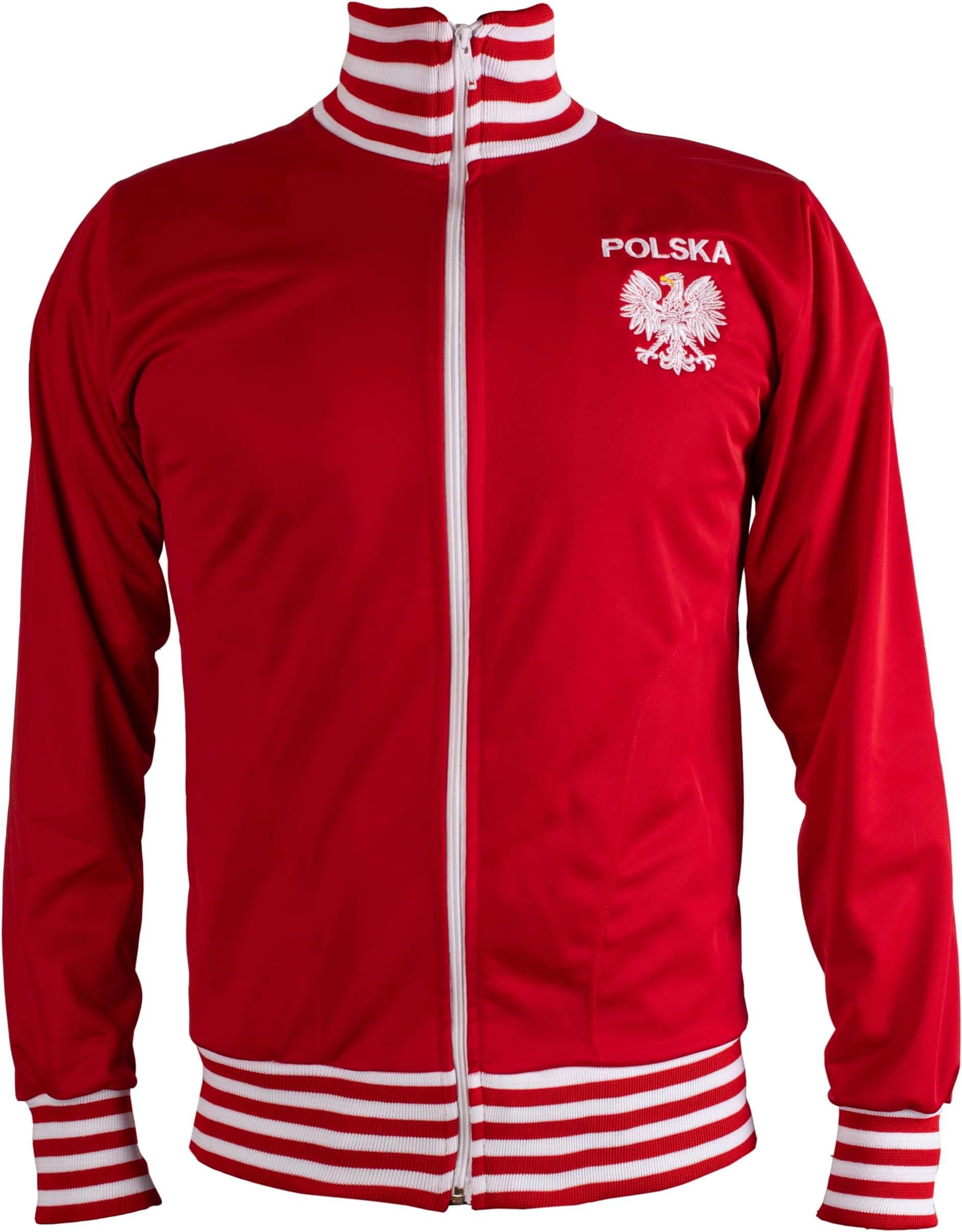 Poland/Polska Jacket Retro Football Tracksuit Zipped Jacket Men Top