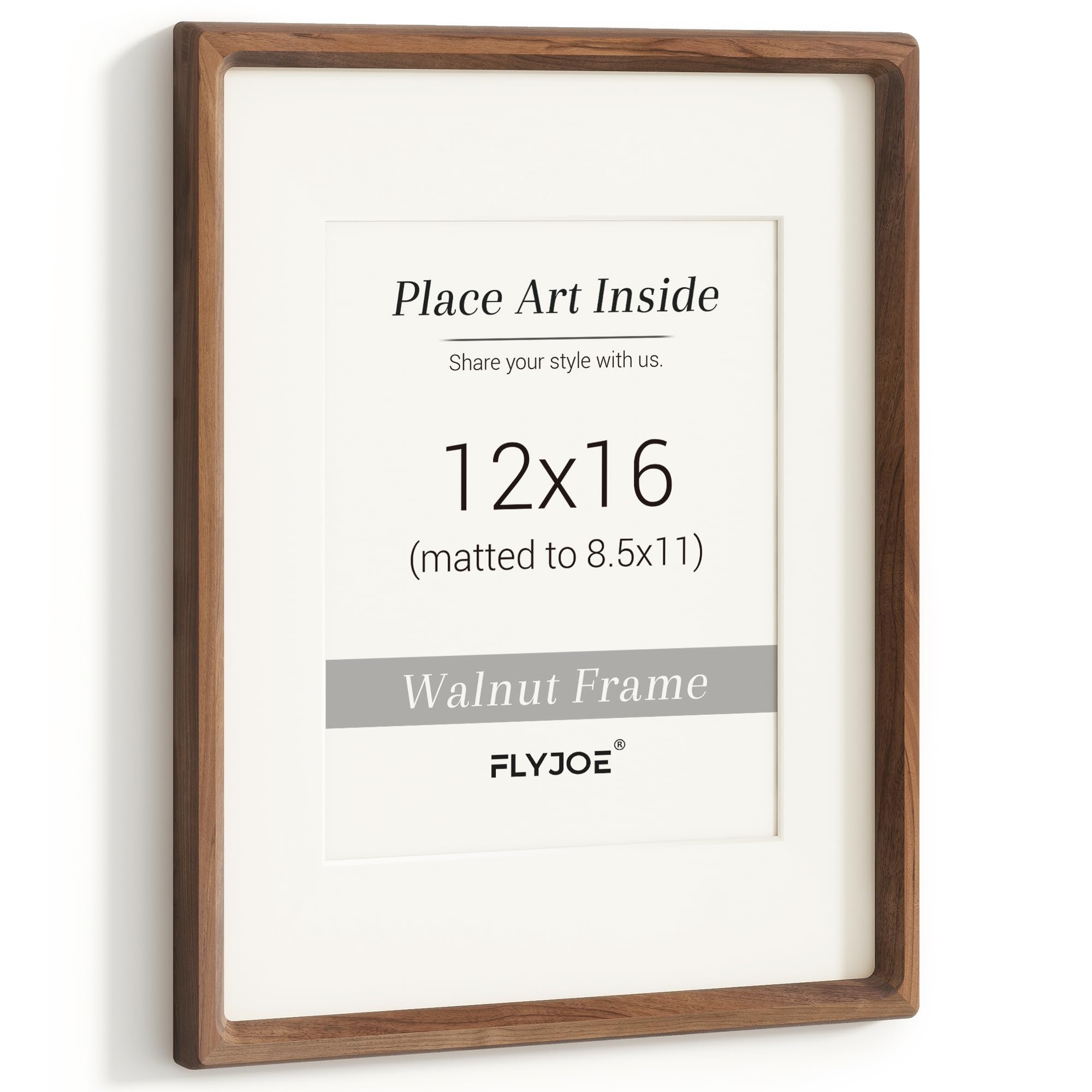 Flyjoe Walnut Wood Frame