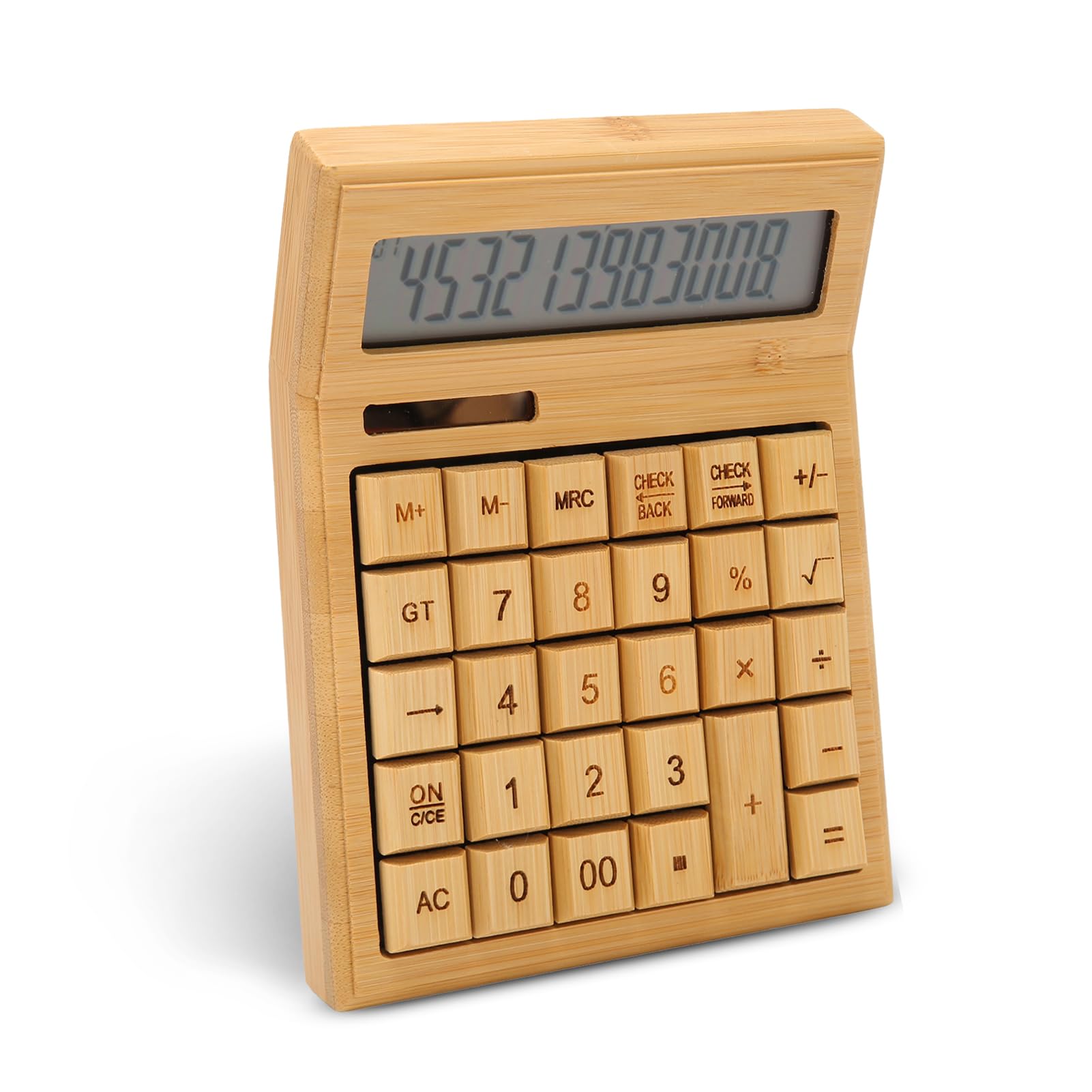 Jectse Calculadora de Escritorio, Calculadoras de 12 Dígitos con Energía Solar y Batería con Pantalla LCD Grande Calculadora de Escritorio de Mano, Función Estándar para Oficina, Hogar,