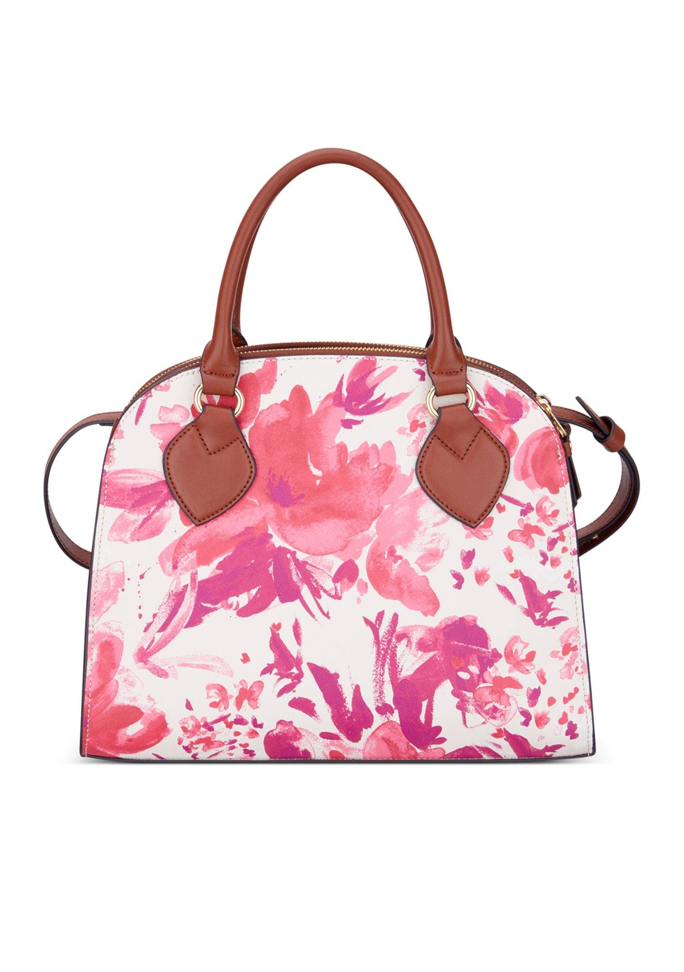 Anne Klein womens SIGNATURE DOUBL ZIP SATCHEL, PKMU/RU MM, One Size