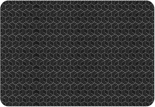Induction Cooktop Mat Protector, Silicone Induction Stove Top Protector 30.8"x20.5", Reusable Antiscratch Electric Stove Burner Covers, Non Slip Antistrike Induction Cooktop Protector Black