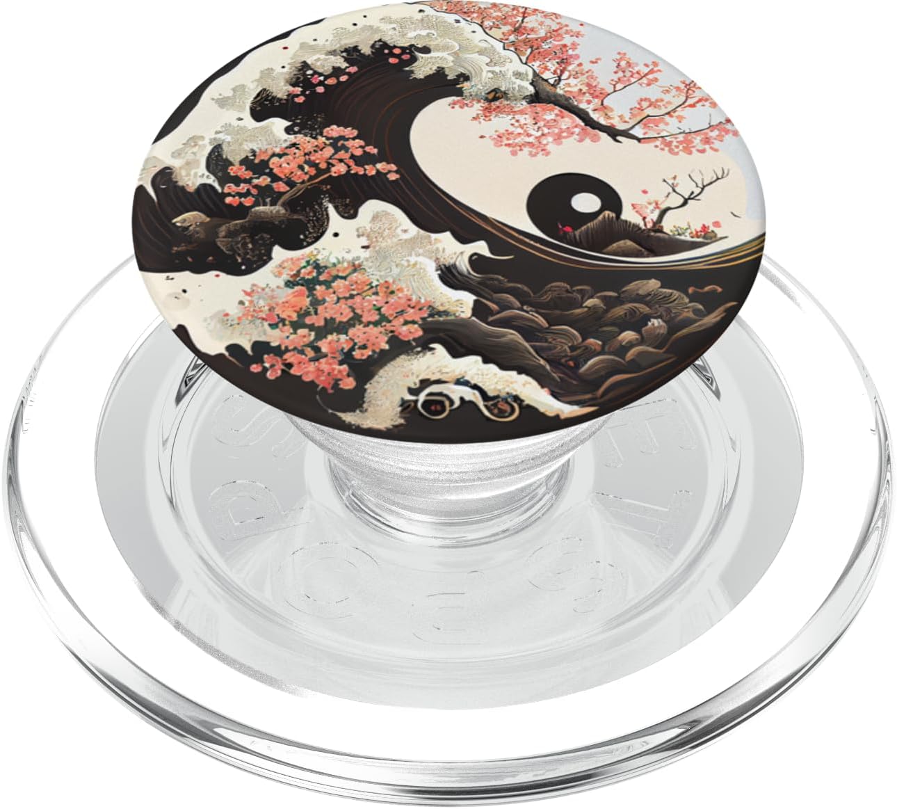 Great Wave Bonsai Cherry Blossom PopSockets PopWallet for MagSafe
