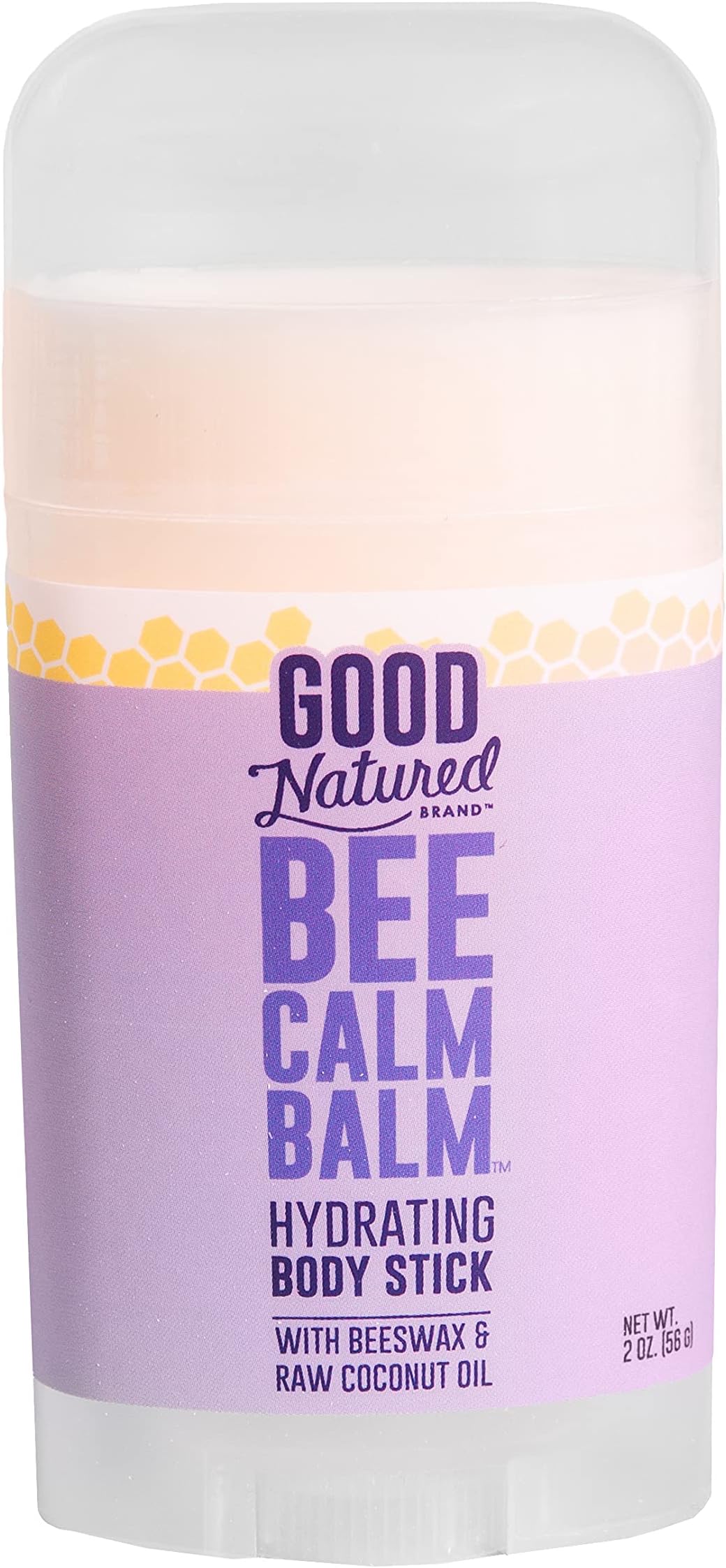 Good Natured Brand Bee Calm Balm Hydrating Body Stick with Beeswax & Raw Coconut Oil - 2oz - Moisturizing and Soothing