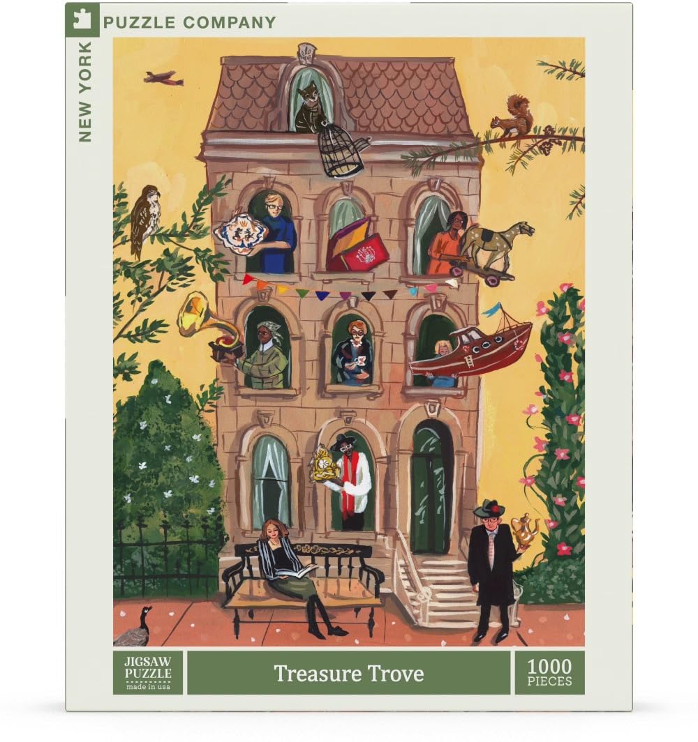 New York Puzzle Company - Jenny Kroik Treasure Trove – Puzzle de 1000 pièces pour adultes par Jenny Kroik