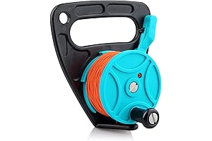150' High-Visibility Retractable Scuba Dive Reel with Thumb Stopper