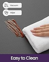 Vista 4 de DEXI Tapete de cocina acolchado antifatiga, extra largo, grande, cómodo, impermeable, de espuma viscoelástica, antifatiga, para escritorio, oficina