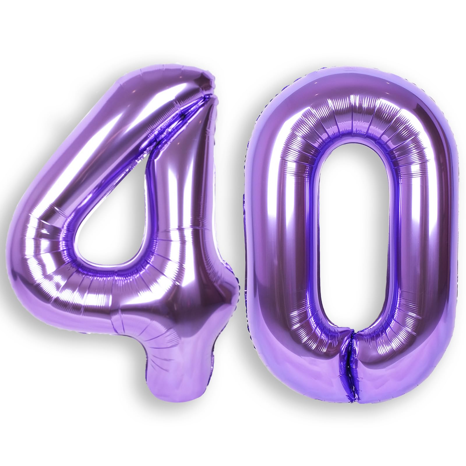 RainbowQ Party Purple Number 40 Balloon 40Inch Big 0-40 Foil Large Balloons