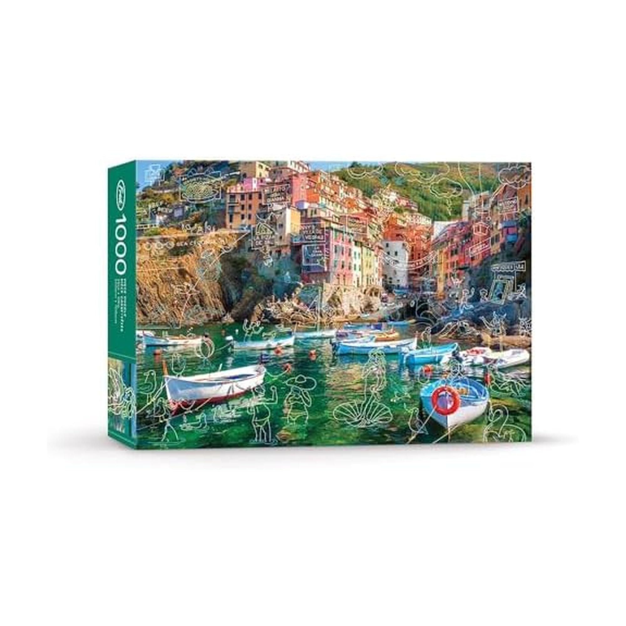 Amazon.com: Genuine Fred, Spring Break at Cinque Terre, Doodle