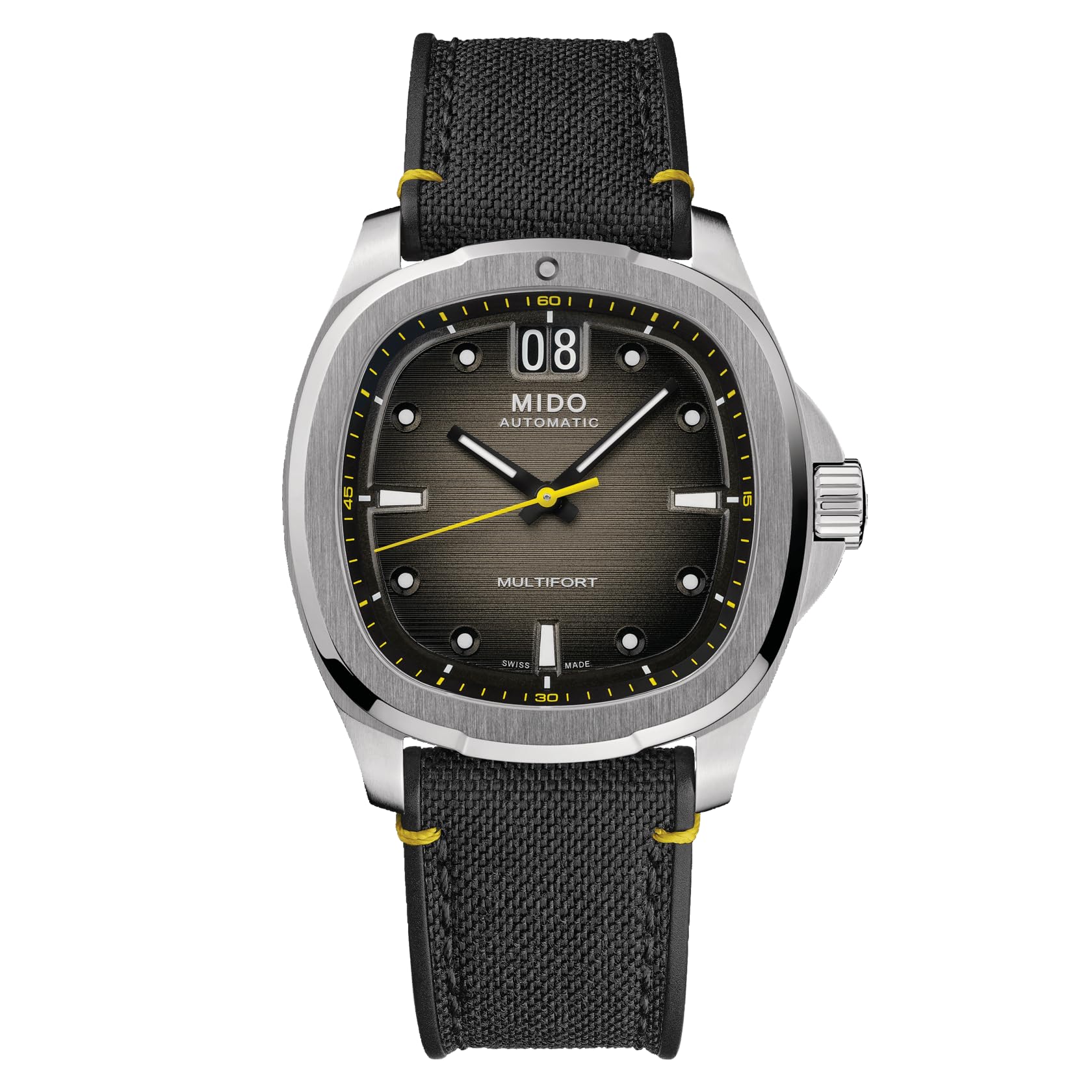 MIDO Multifort TV Big Date - Swiss Automatic Watch for Men - Stainless Steel, 40mm Case