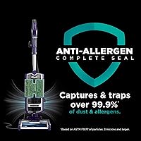 Vista 10 de Aspiradora vertical Lift-Away de Shark con PowerFins, cepillo autolimpiante, tecnología de sello completo antialérgeno, sin enredo de cabello, faros