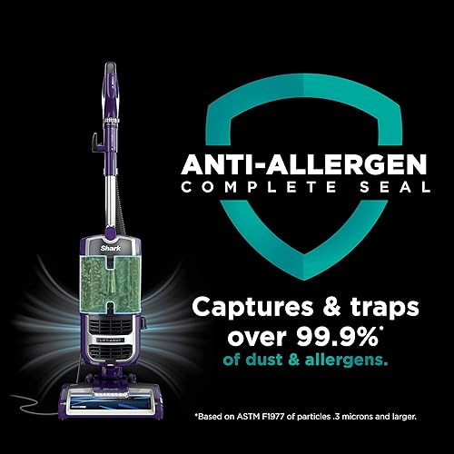 Miniatura 10 de Aspiradora vertical Lift-Away de Shark con PowerFins, cepillo autolimpiante, tecnología de sello completo antialérgeno, sin enredo de cabello, faros