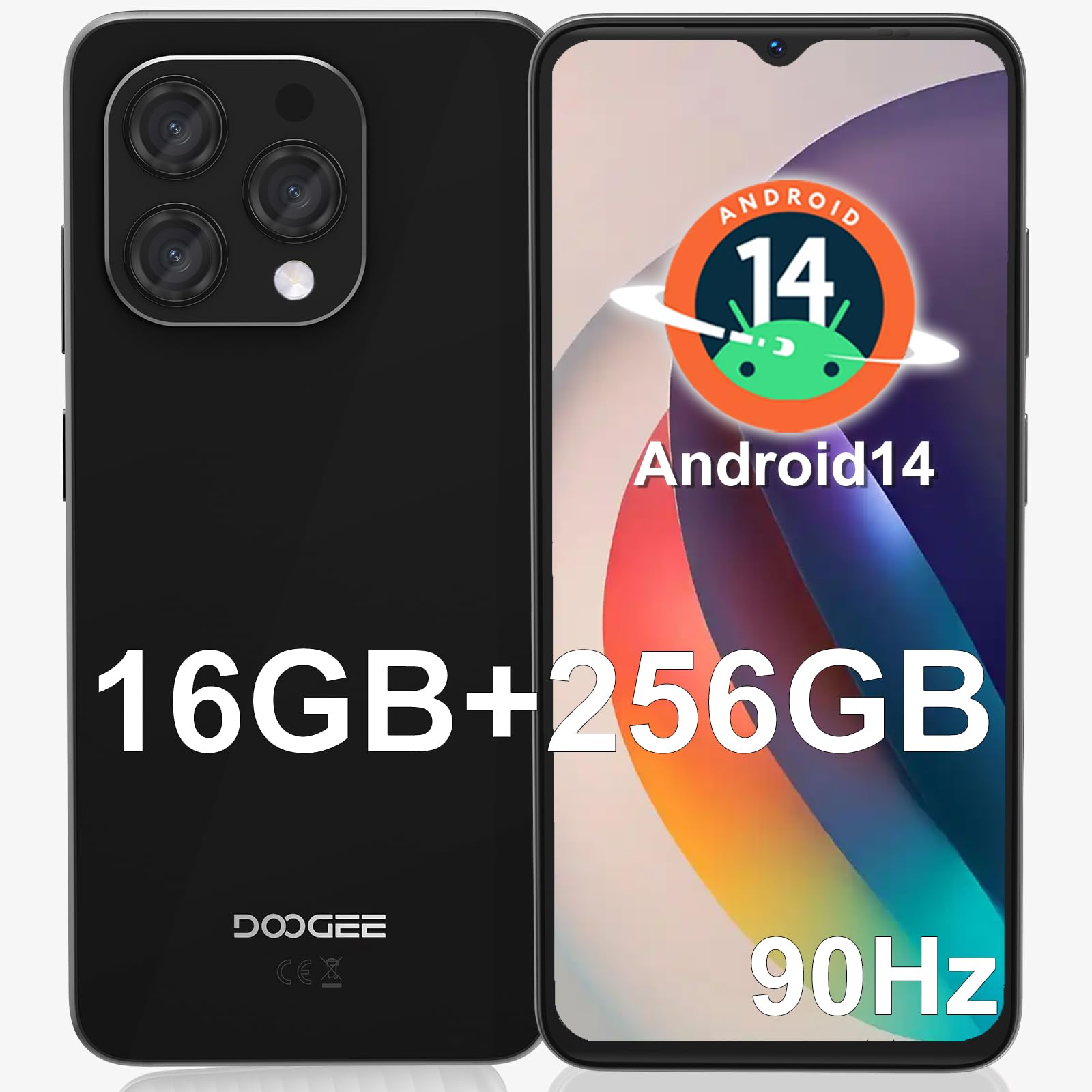 DOOGEE N55 Pro Android 14 Smartphone Ohne Vertrag 6.56