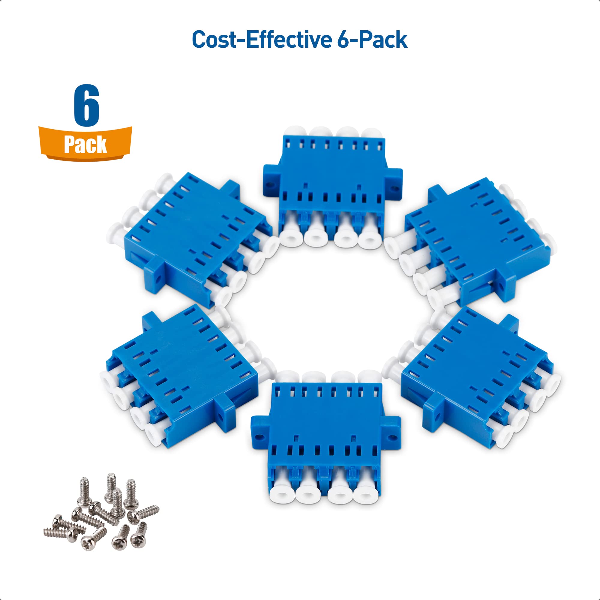 Amazon.com: Cable Matters 6-Pack, LC to LC UPC Quad OS2 Single