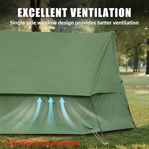 Miniatura 7 de 2-Person Trekking Pole Tent for Backpacking - Zenith 2.0 Ultralight 2 Person Backpacking Tent, Lightweight Waterproof Two Person A-Frame Hiking