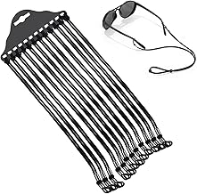 12 Pieces Glasses Chain, Anti-Slip Eyeglass Chain, Eyeglasses Chain for Women, Men, Glasses Strap, Reading Glasses Chain, Sunglasses Chain, brown, M