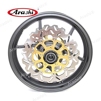 の様　リム、ハブ、ローター Amazon | Arashi フロントホイールリムとブレーキディスク