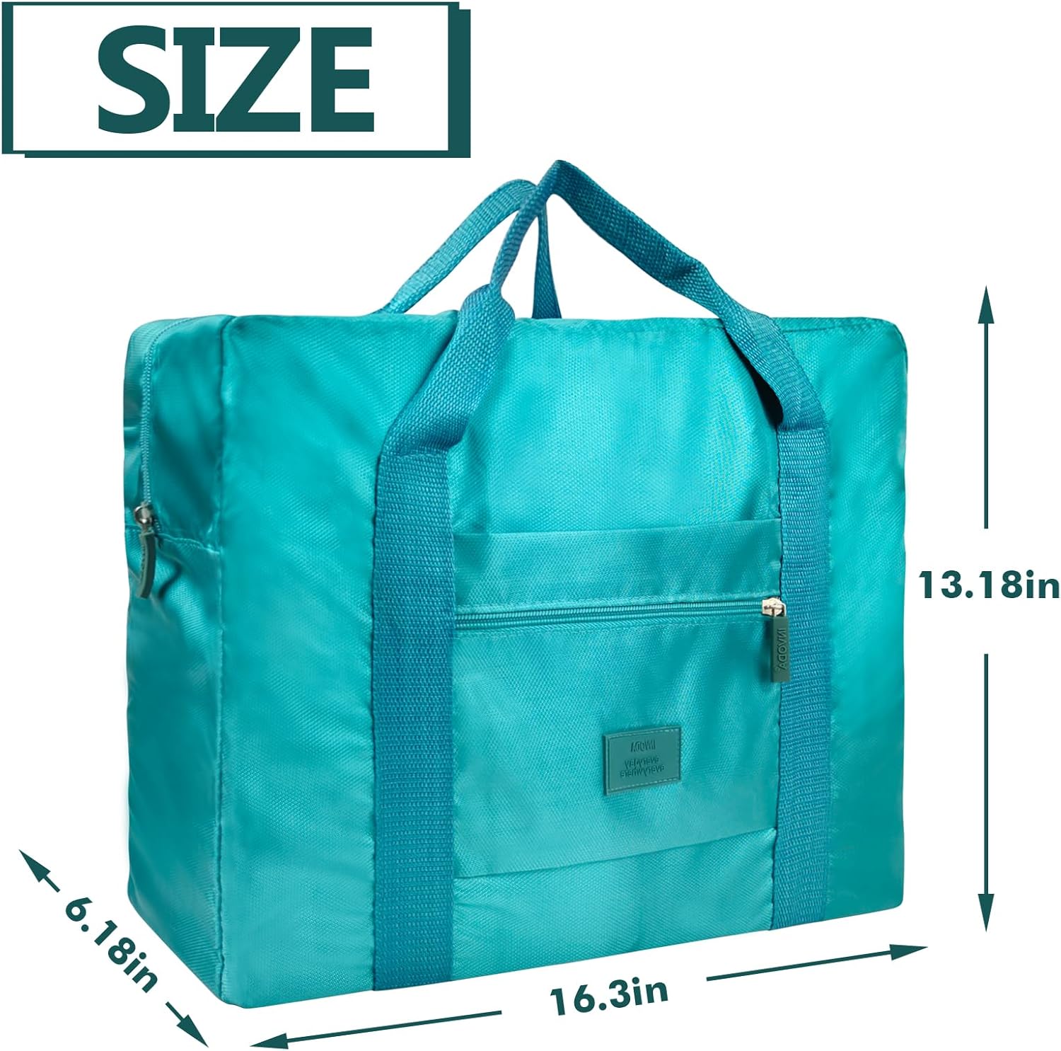 Travel Duffel Bag 12 PCS Foldable Travel Bag Bulk Carry on Luggage Bag Waterproof Tote Sports Gym Bag Lightweight Large Weekender Overnight Bag for Women and Men (Green 12PCS)
