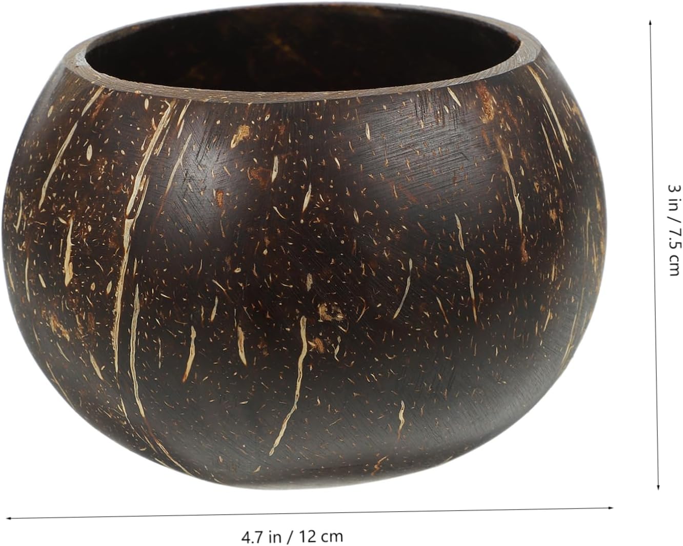 Elegant Coconut Shell Candle Holders Large Candle Jars Wooden Base for Home Decor