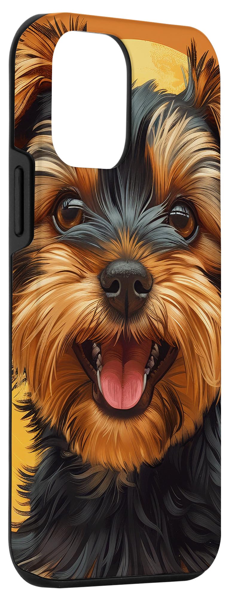 iPhone 12 mini Yorkshire Terrier Puppy Laughing Graphic Case - Image 3
