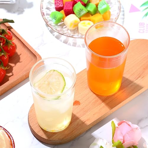 Miniatura 5 de Paquete de 48 vasos de plástico transparente de 12 onzas, vasos de plástico esmerilado, vasos de agua apilables, vasos de agua reutilizables, vasos