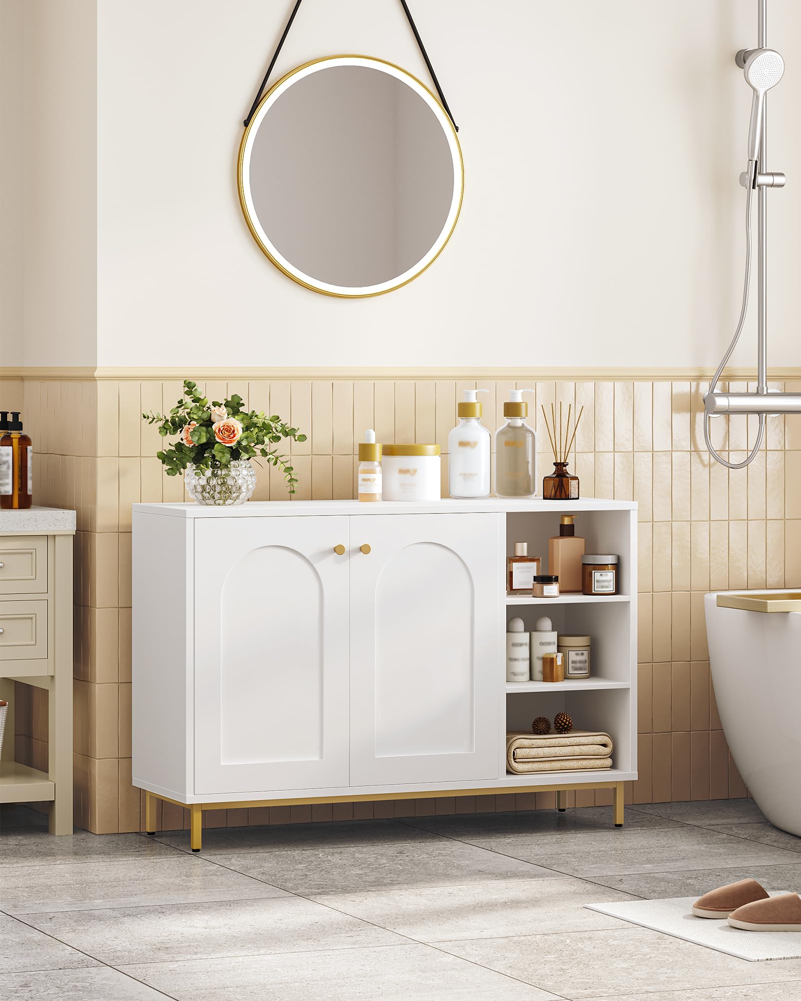 Armadio da Parete per Bagno Bianco con Specchio, Ripiani Regolabili e Comodissimo Spazio di Stoccaggio – Mobile Medico per Bagno, Cucina e Lavanderia | Leroy Merlin