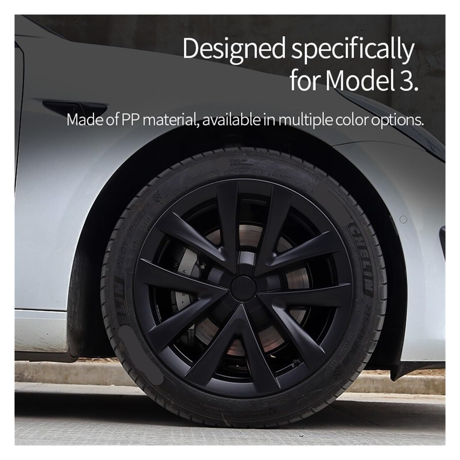 Anything テスラ18インチホイールカバー正規品　オービタルブラック Amazon.co.jp: Rimetrix オービタルブラック ホイールカバー 4点セット