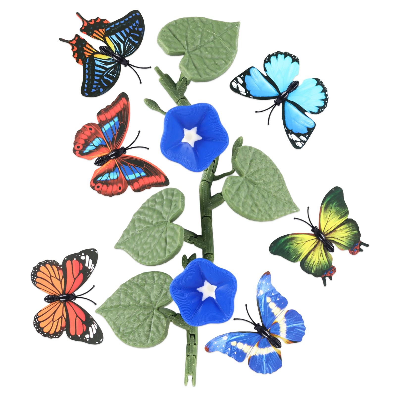 Imanes estéticos para nevera de alta calidad con ilustración botánica de flor