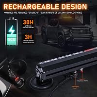 Dinfu 12 Colos LED Figyelmeztető Fénysor - 12V Sárga Villogó Szalag 14 Üzemmóddal - Autó, Teherautó, Traktor Vészjelző Lámpa Szivargyújtós C 2